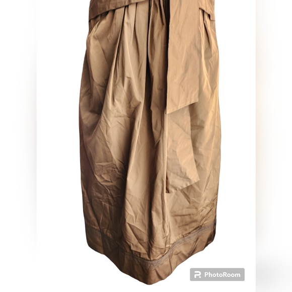 Lida Baday Brown Detailed Sleeveless Sheath Dress Size 8 - Picture 4 of 5